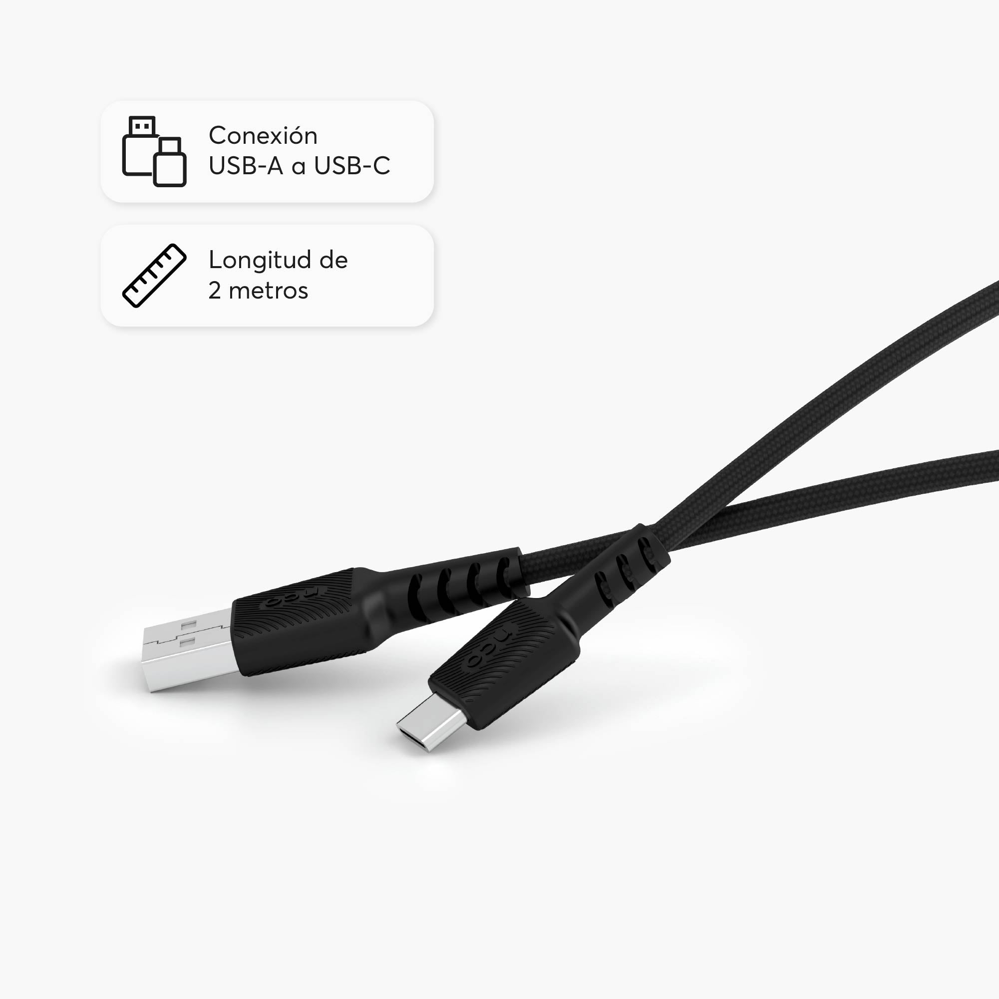 Cable PowerLite USB-A to USB-C