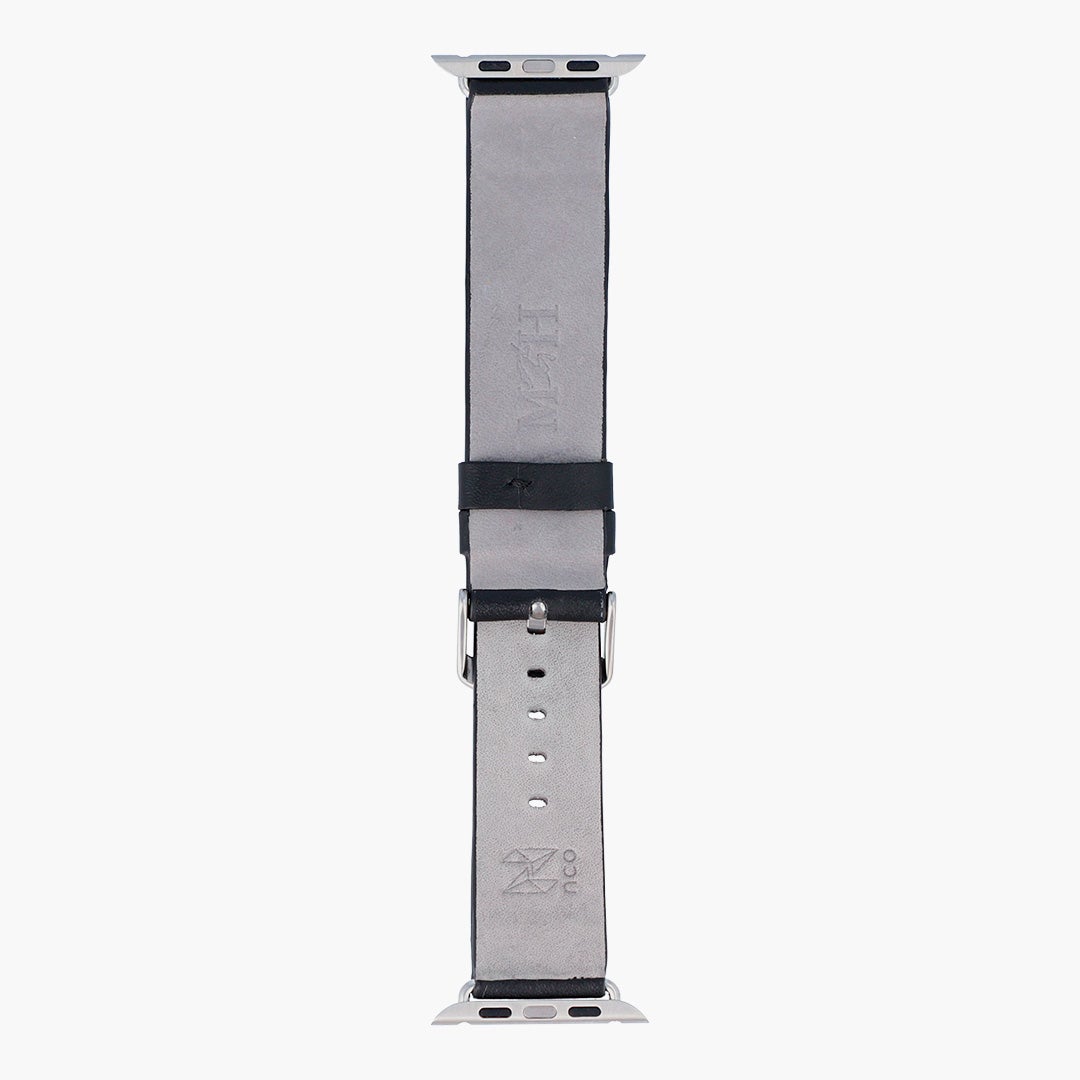 Correa de cuero negro Mario Hernández para Apple Watch