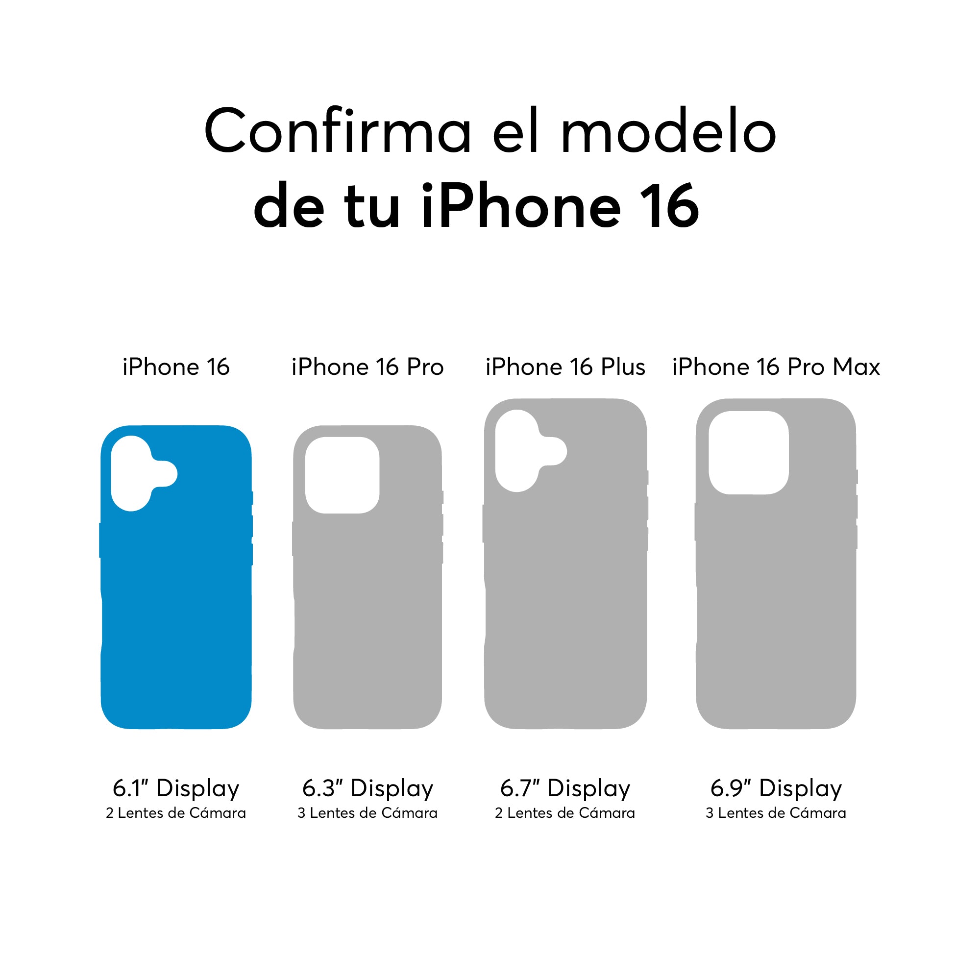 SafeCase Lite Azul Compatible con MagSafe para iPhone 16 Series
