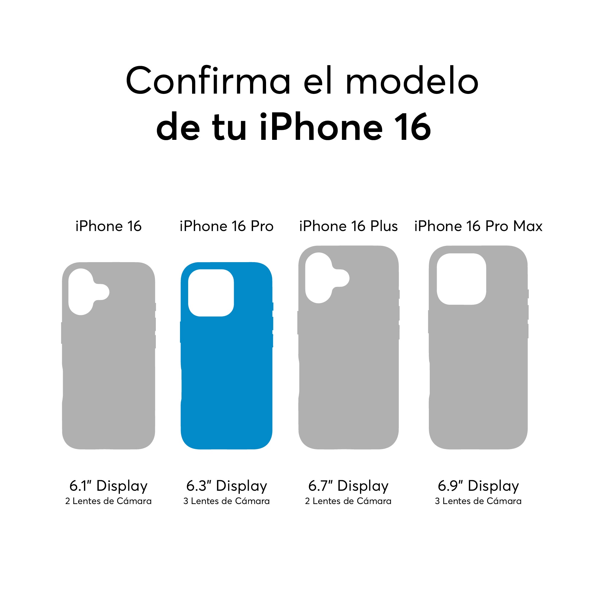 SafeCase Lite Azul Compatible con MagSafe para iPhone 16 Series