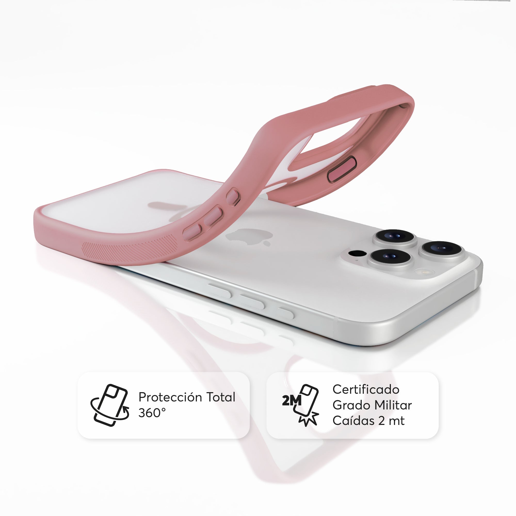 SafeCase Lite Rosa Compatible con MagSafe para iPhone 16 Series