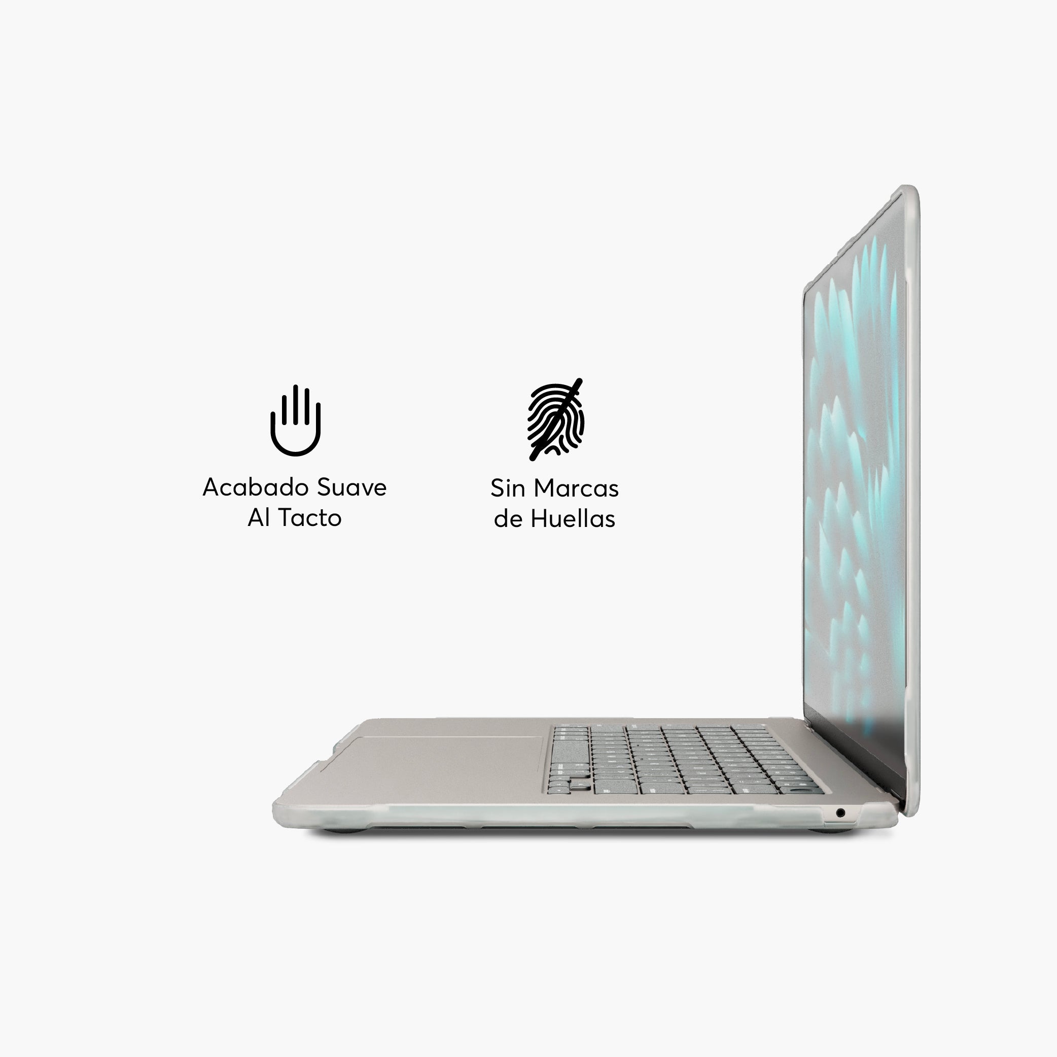 HardCase Shock para MacBook Air 15.3-inch 2023 M2 Chip Lateral Color Transparente