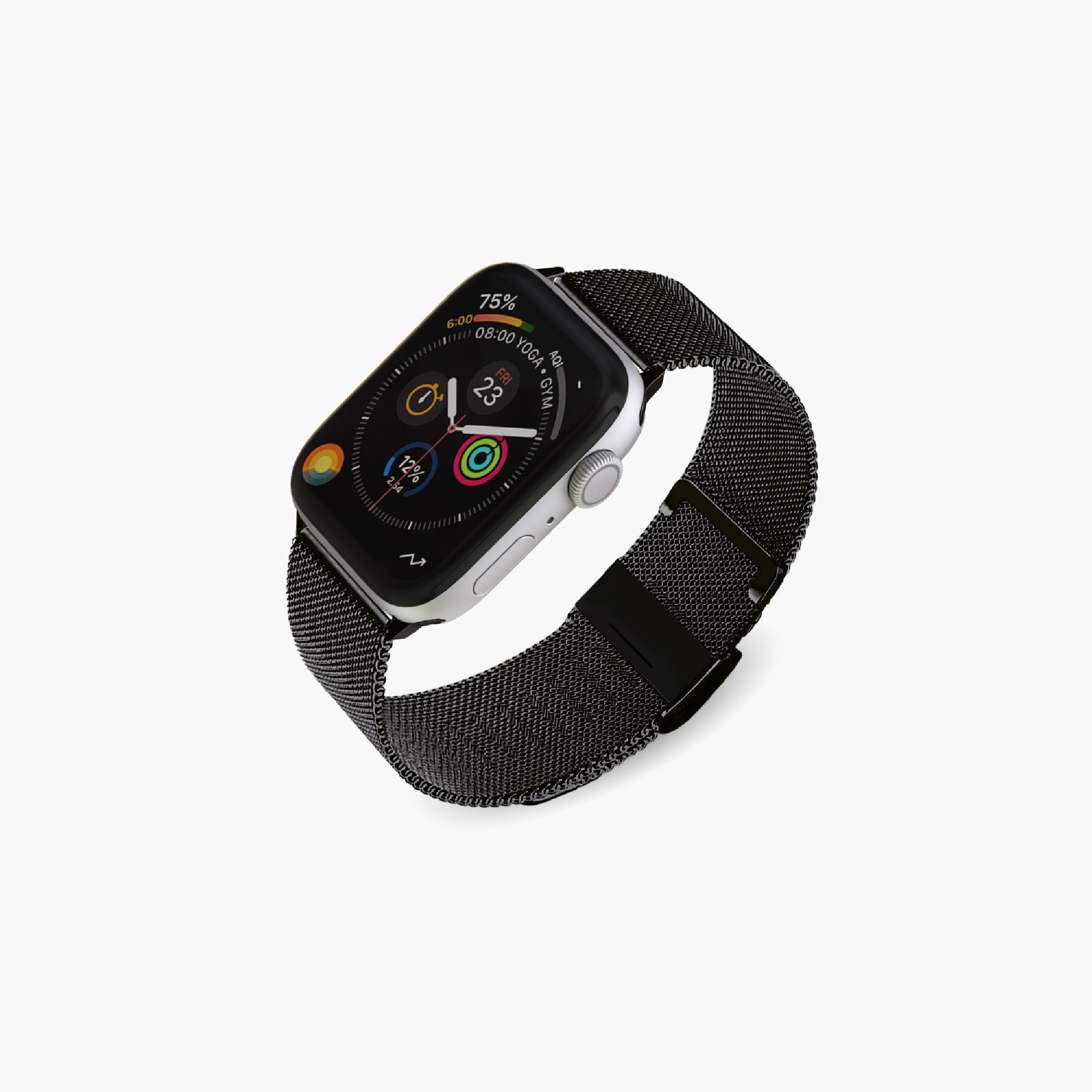 Correa de acero negra MeshLoop para Apple Watch