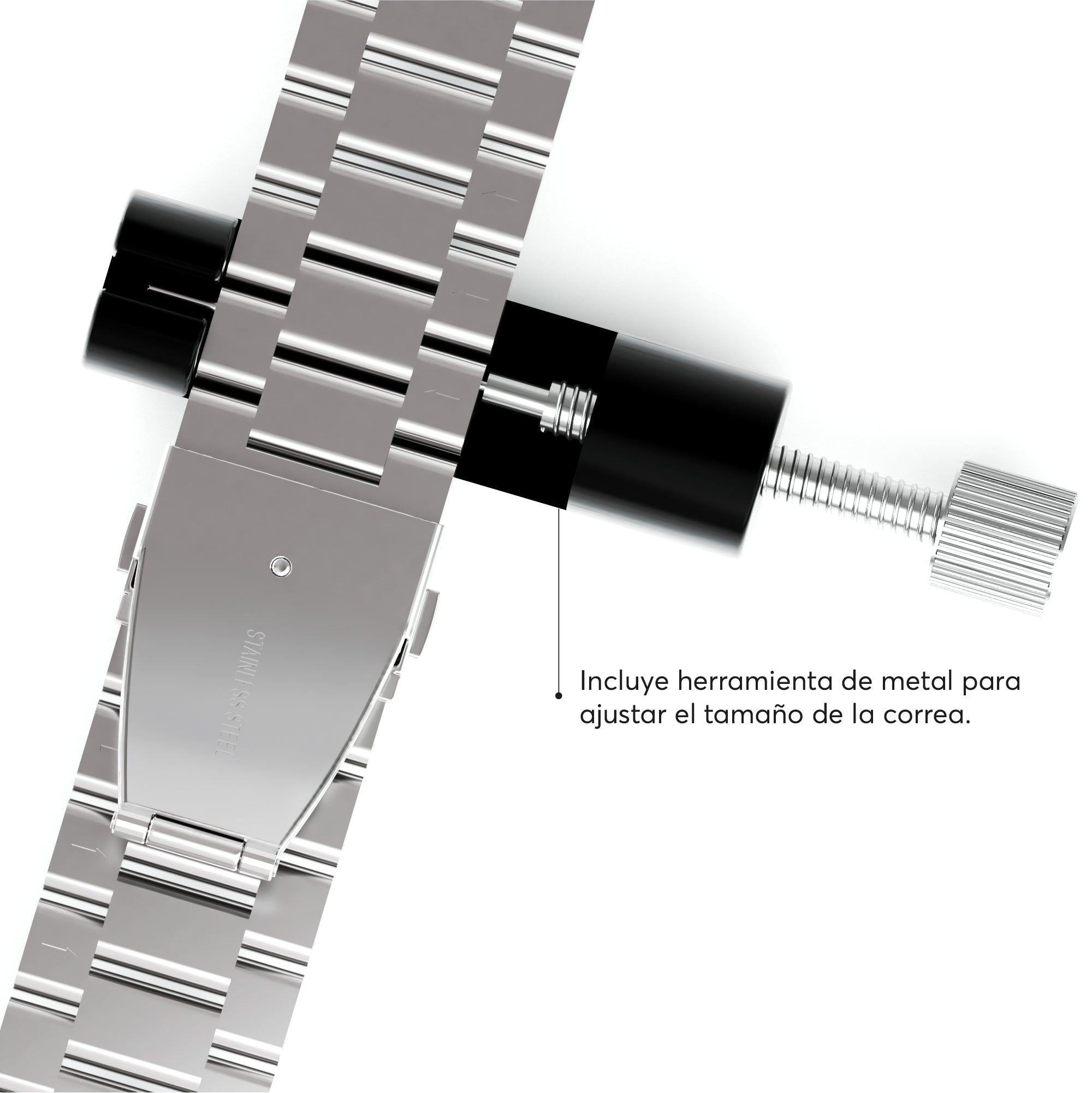 Correa de acero Plateada ClassicLoop para Apple Watch