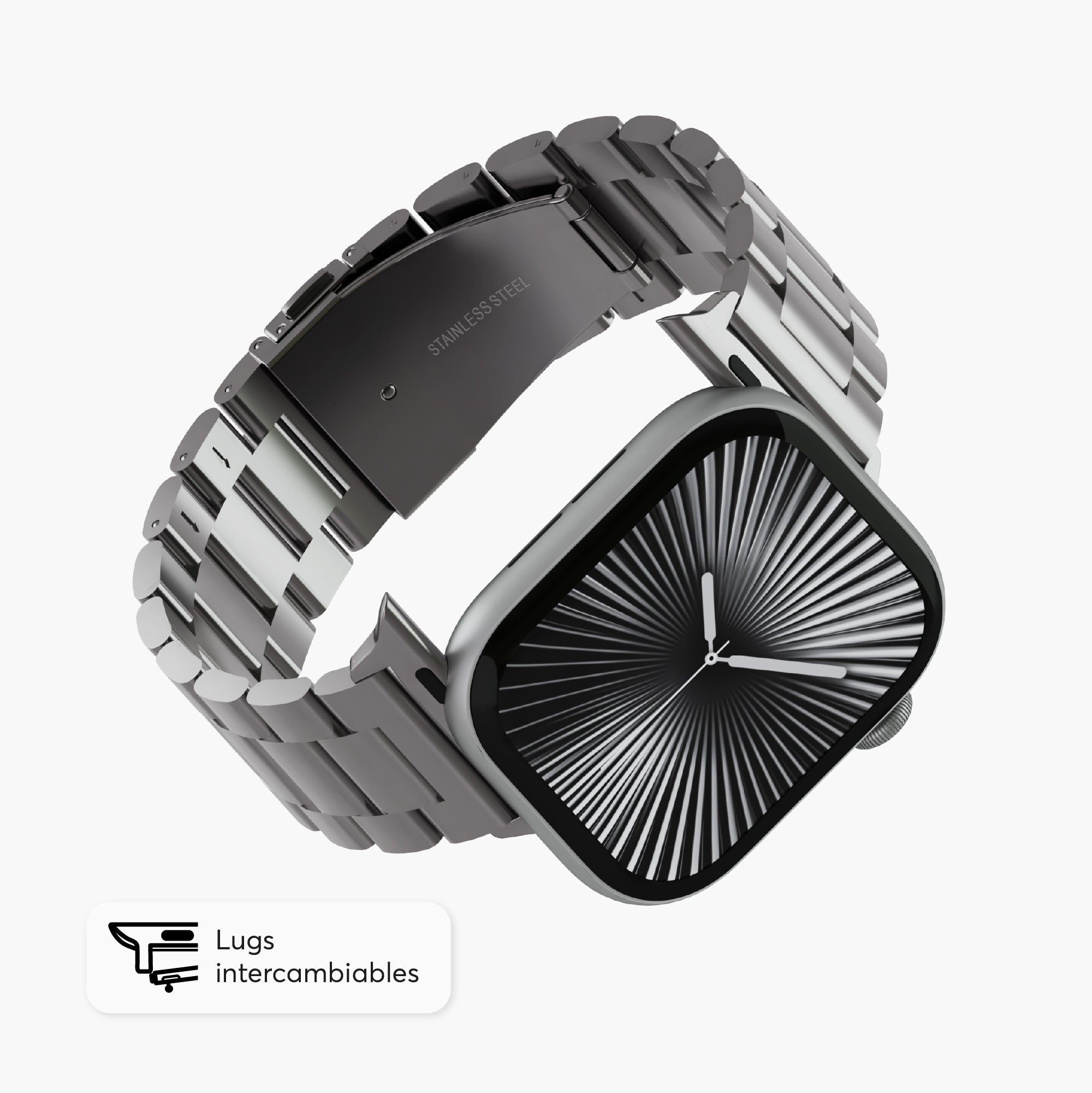 Correa de acero Plateada ClassicLoop para Apple Watch