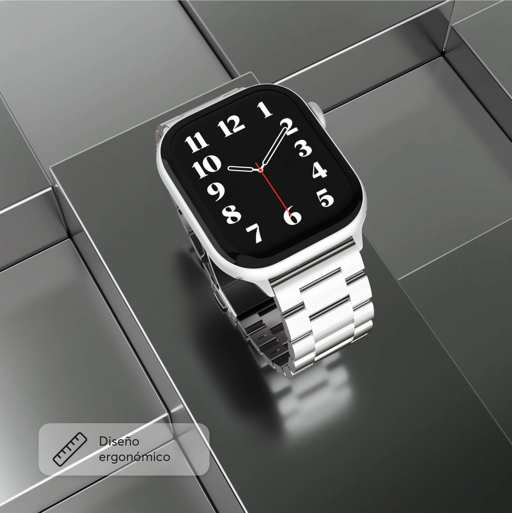 Correa de acero Plateada ClassicLoop para Apple Watch