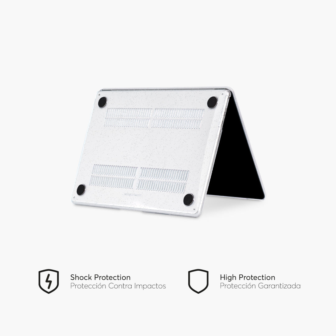 HardCase para MacBook Air 13.6-inch 2022 M2 Chip Lateral Inferior Color Stardust