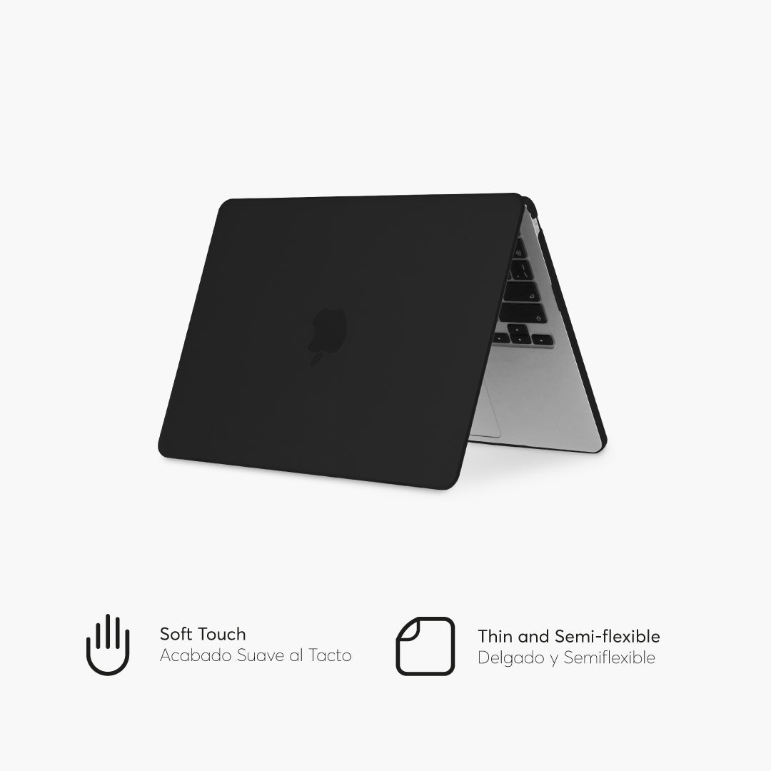 HardCase para MacBook Air 13.6-inch 2022 M2 Chip Lateral Color Negro