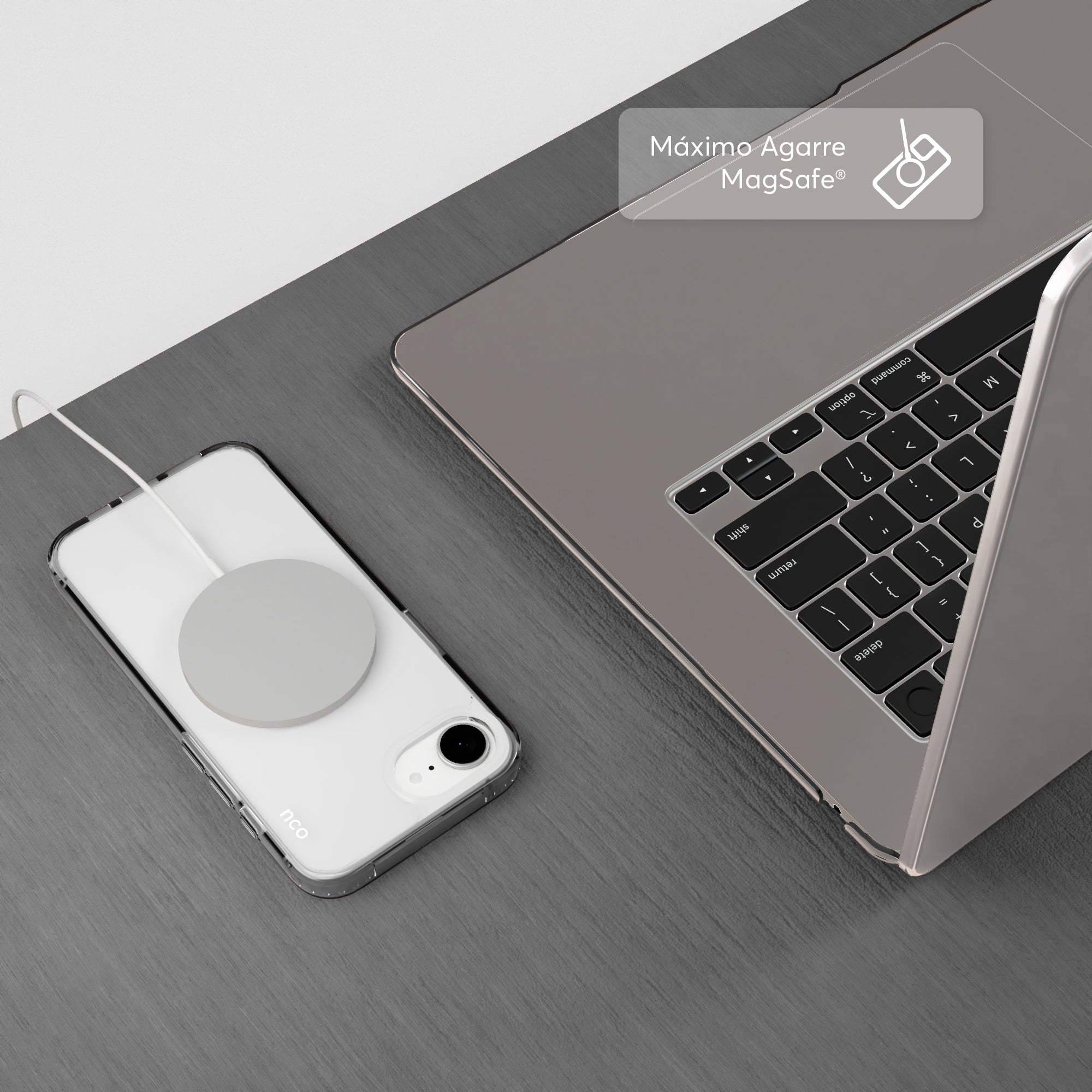 SafeCase Clear para iPhone 16e Compatible con MagSafe