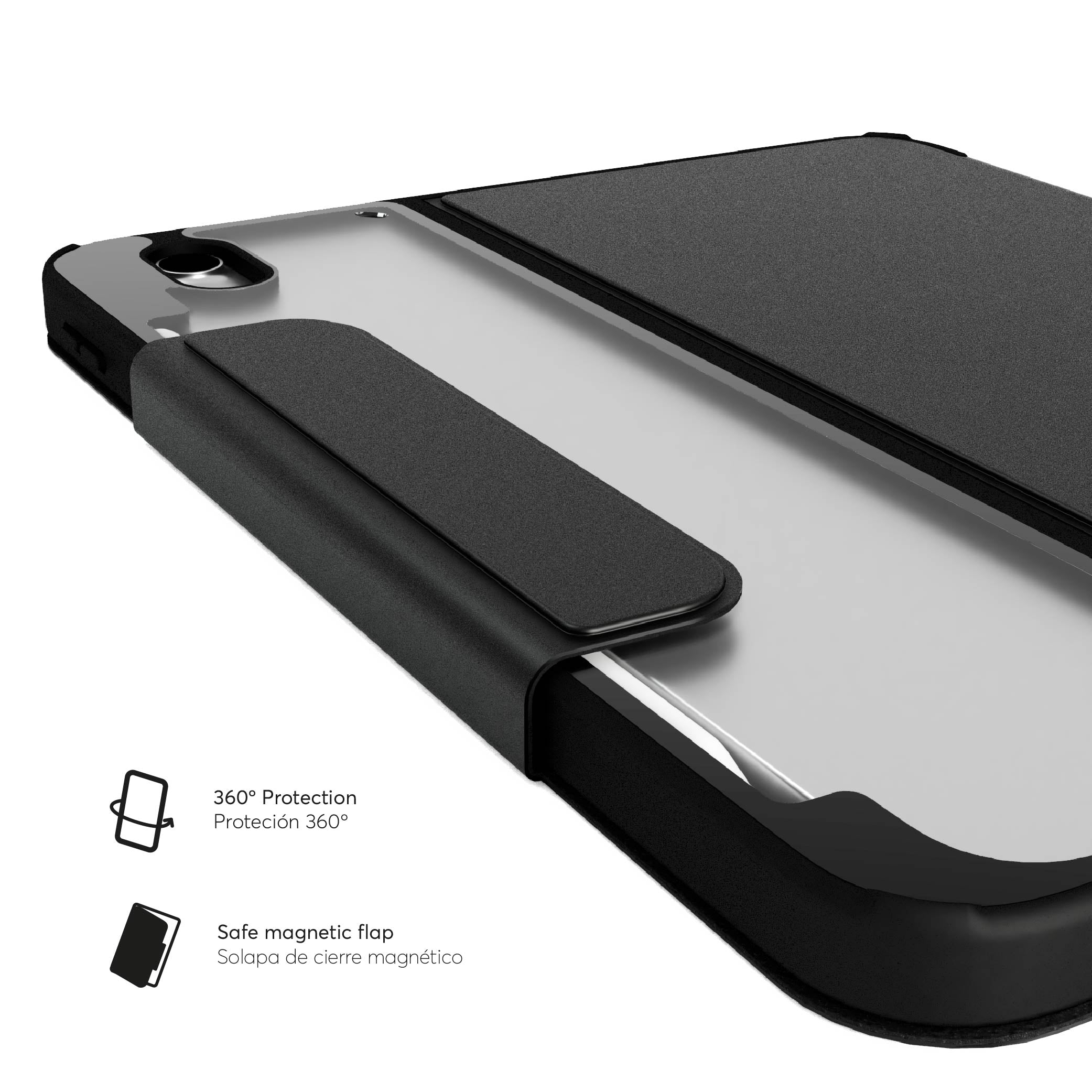 SafeCase Click Royal Black para iPad (M2, M4)