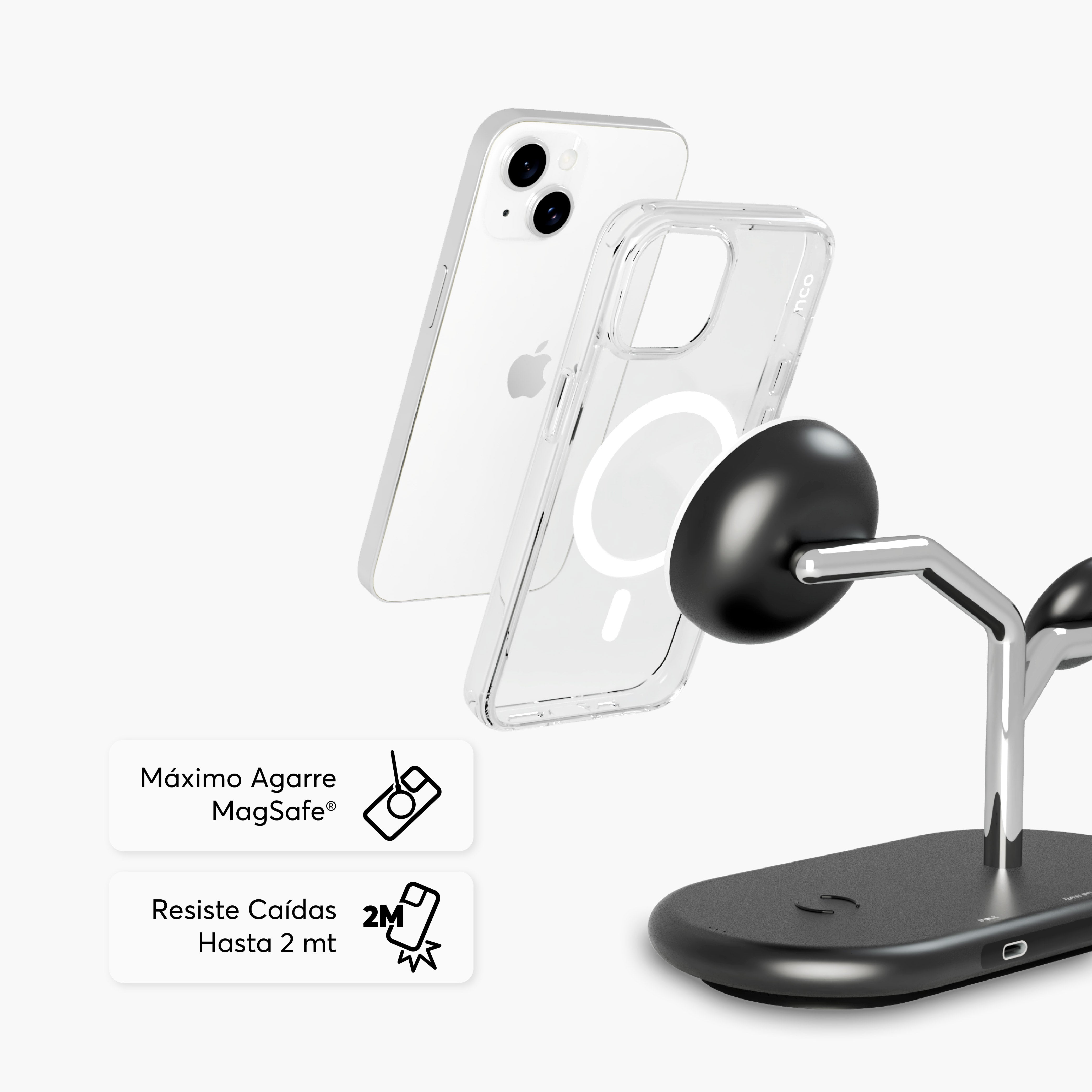 SafeCase Clear para iPhone 14 & 13 Compatible con MagSafe