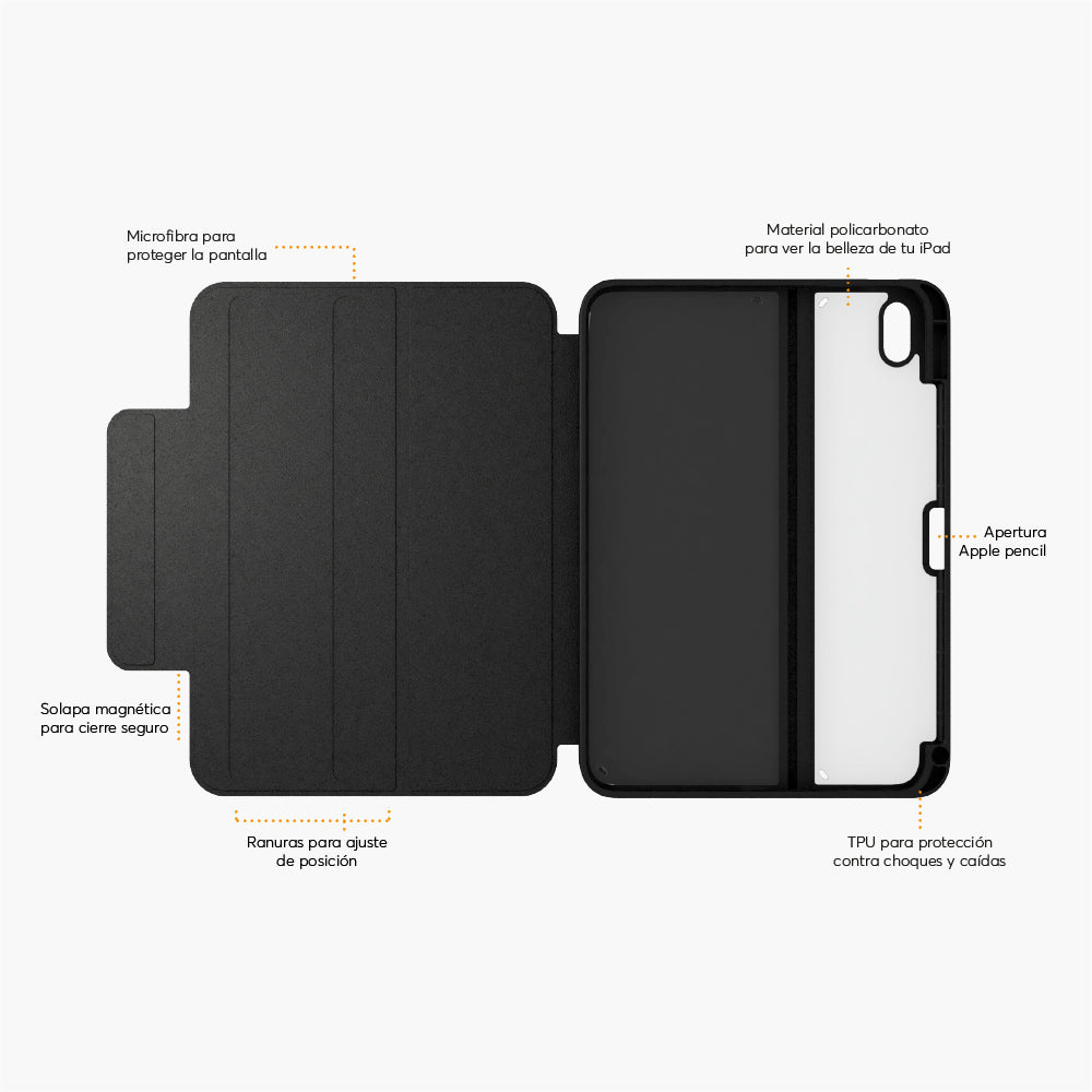 SafeCase Click Royal Black para iPad (M2, M4)
